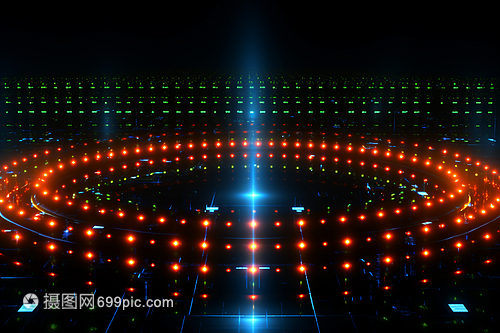 圓形舞臺燈光概念圖設計 營造沉浸式藝術氛圍